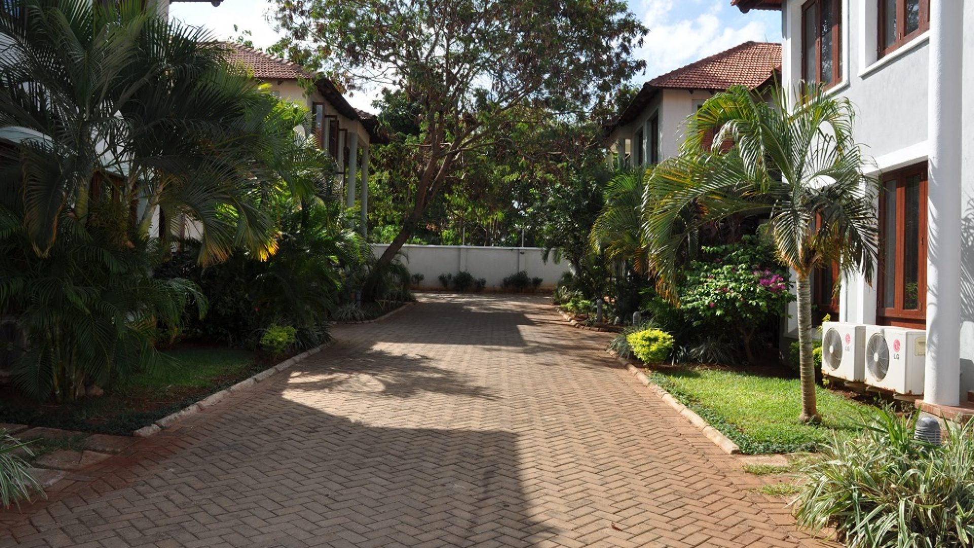The Driveway of the Furnished House Oysterbay by Tanganyia Estate Agents