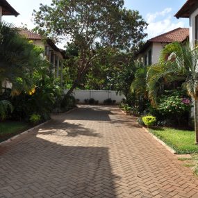 The Driveway of the Furnished House Oysterbay by Tanganyia Estate Agents