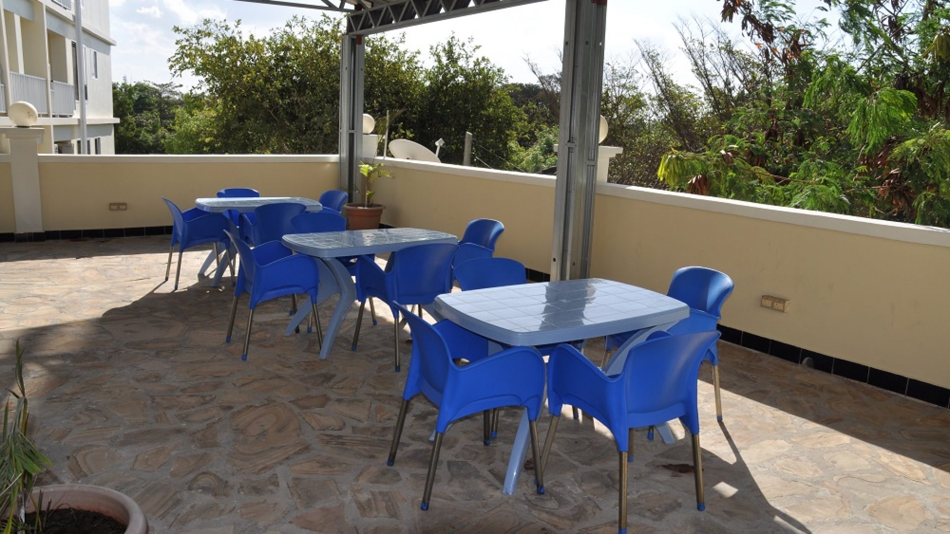 Rooftop Terrace of the 2 Bedroom Furnished Flats in Masaki in Dar es Salaam by Tanganyika Estate Agents