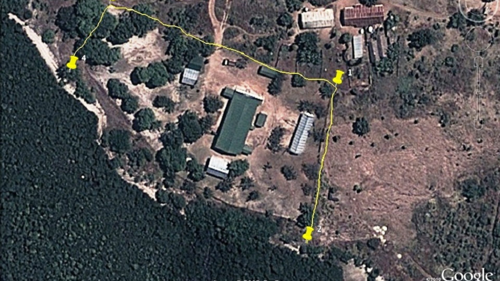 Google Map of the Industrial Plot for Sale in Kilwa Masoko by Tanganyika Estate Agents