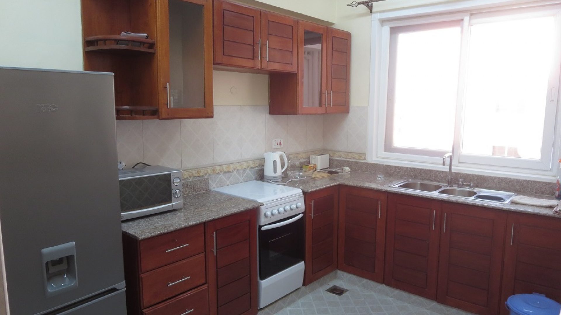 Kitchen of the 3 Bedroom Furnished Apartments in Jangwani Beach, Dar es Salaam by Tanganyika Estate Agents