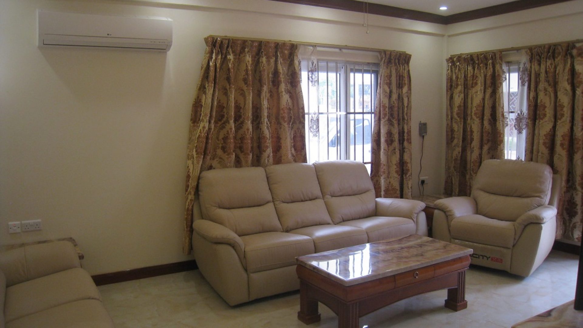 Living Room in the Two Bedroom Furnished Flats in Oyster Bay Dar es Salaam by Tanganyika Estate Agents