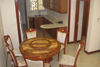 Dining Room in the Two Bedroom Furnished Flats in Oyster Bay Dar es Salaam by Tanganyika Estate Agents