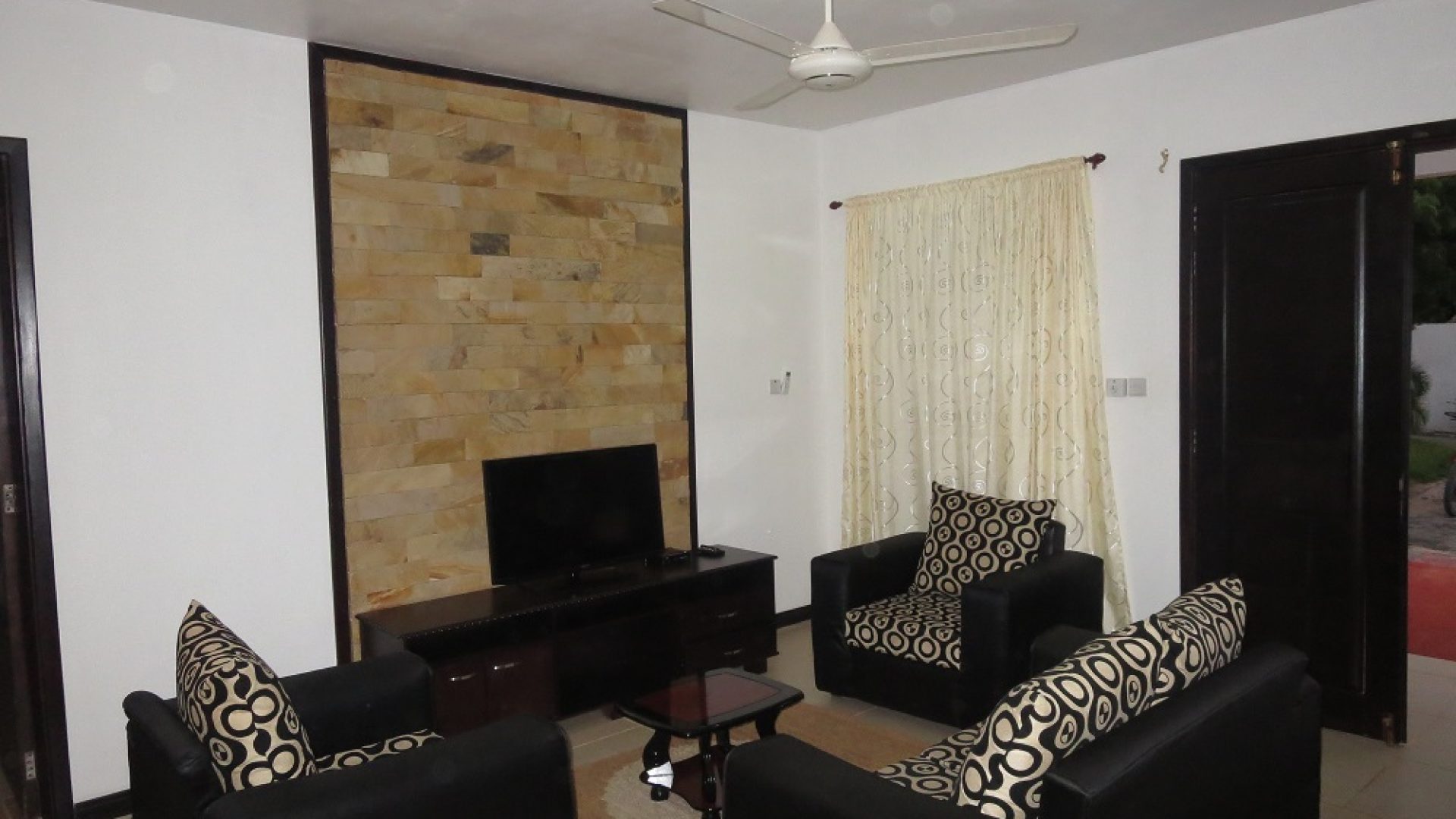 Living Room of the Two Bedroom Furnished House in Masaki, Dar es Salaam by Tanganyika Estate Agents