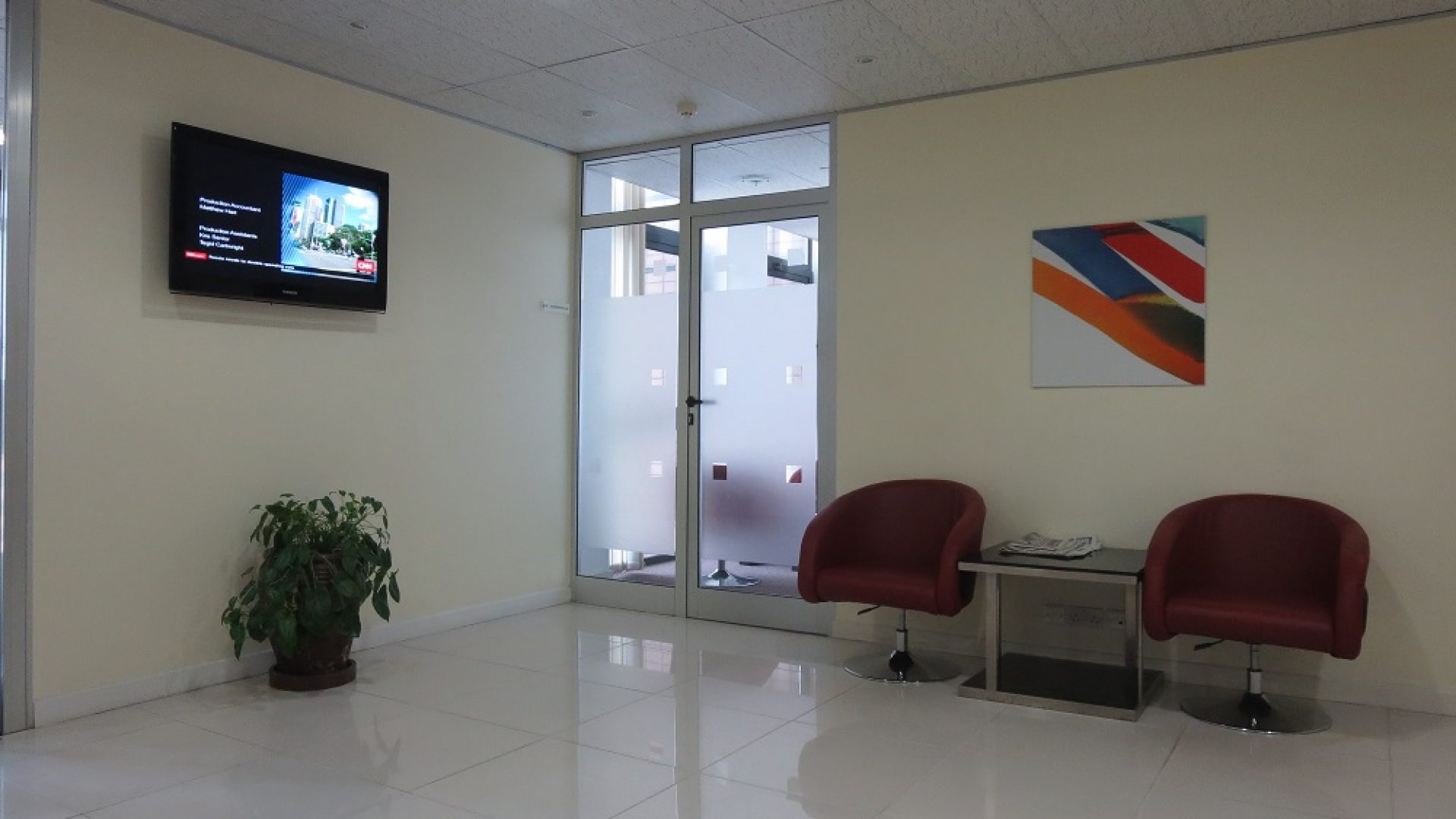 Reception of the Fully Serviced Offices in Dar Es Salaam CBD by Tanganyika Estate Agents