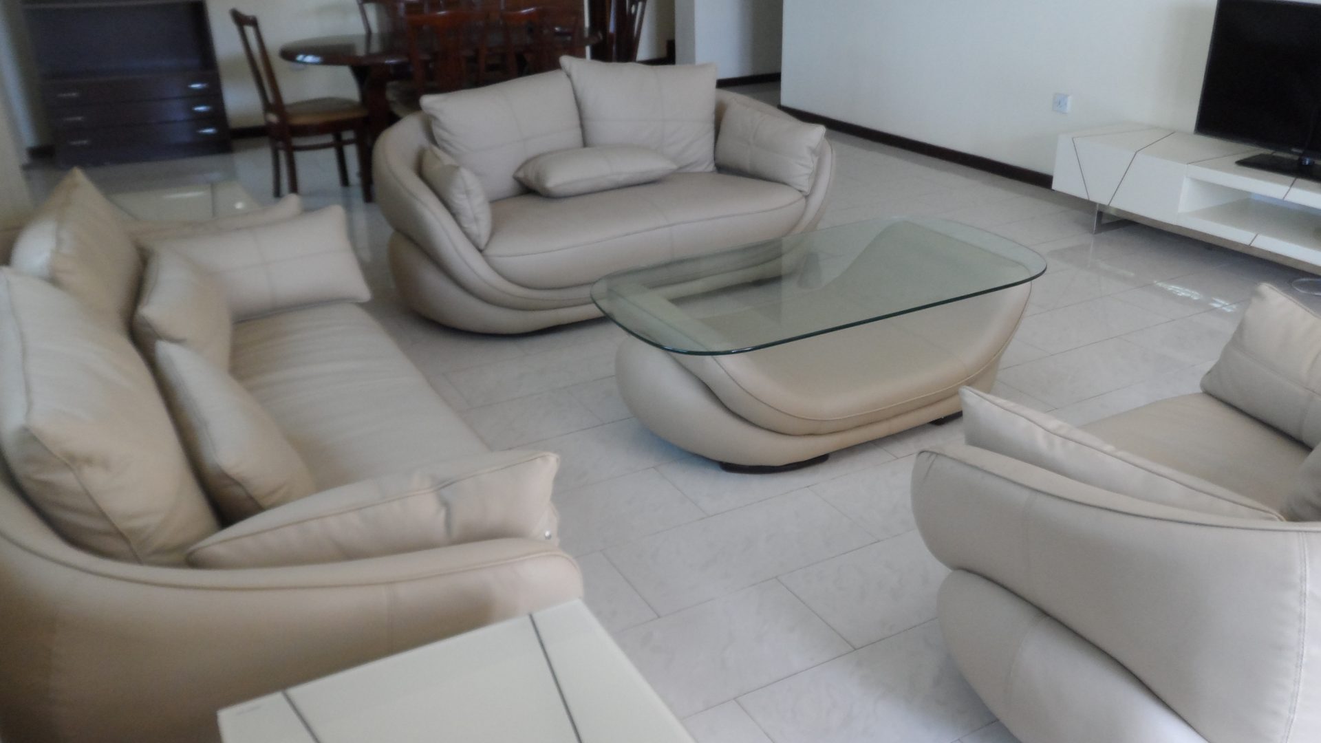 Living Room of the Three Bedroom Furnished Villas in Masaki, Dar es Salaam, by Tanganyika Estate Agents