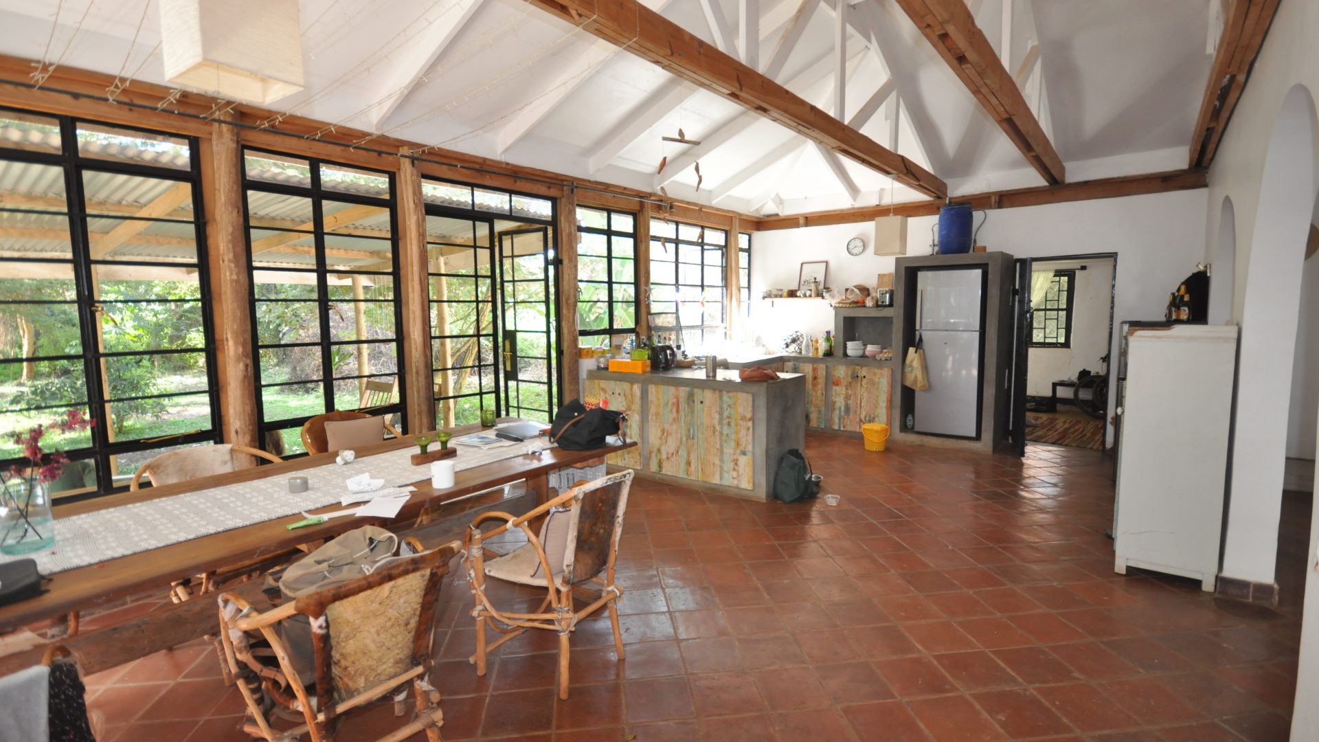 Dining Room & Kitchen of the 6 Bedroom House for Sale in Olasiti, Arusha by Tanganyika Estate Agents