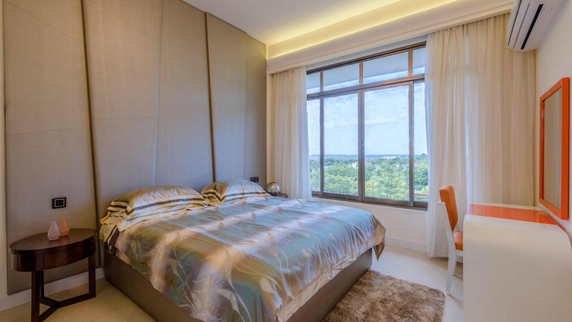 A Bedroom of the Two Bedroom Apartment for Sale on Coral Lane, Masaki, Dar es Salaam
