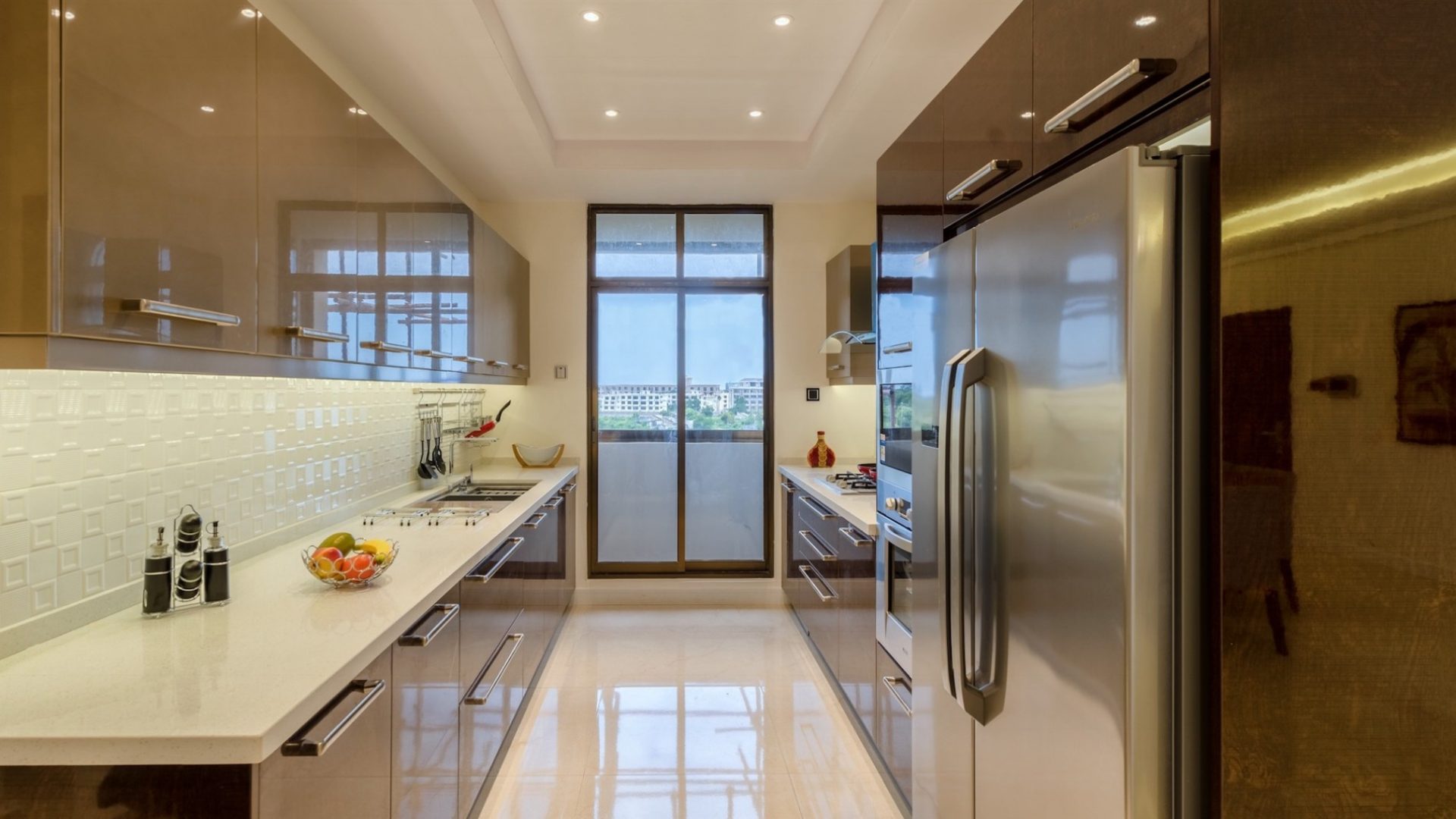 The Kitchen of the Two Bedroom Apartment for Sale on Coral Lane, Masaki, Dar es Salaam