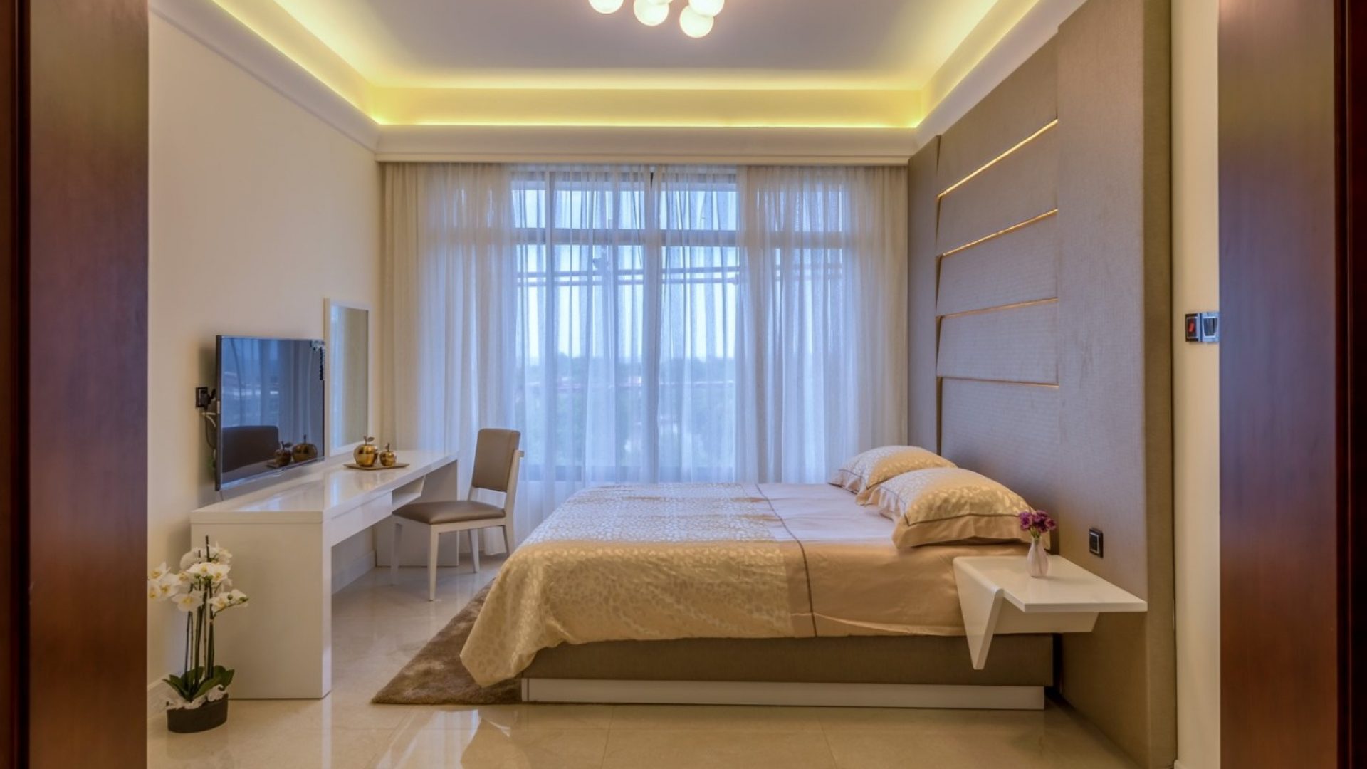 Master Bedroom of the Two Bedroom Apartment for Sale on Coral Lane, Masaki, Dar es Salaam