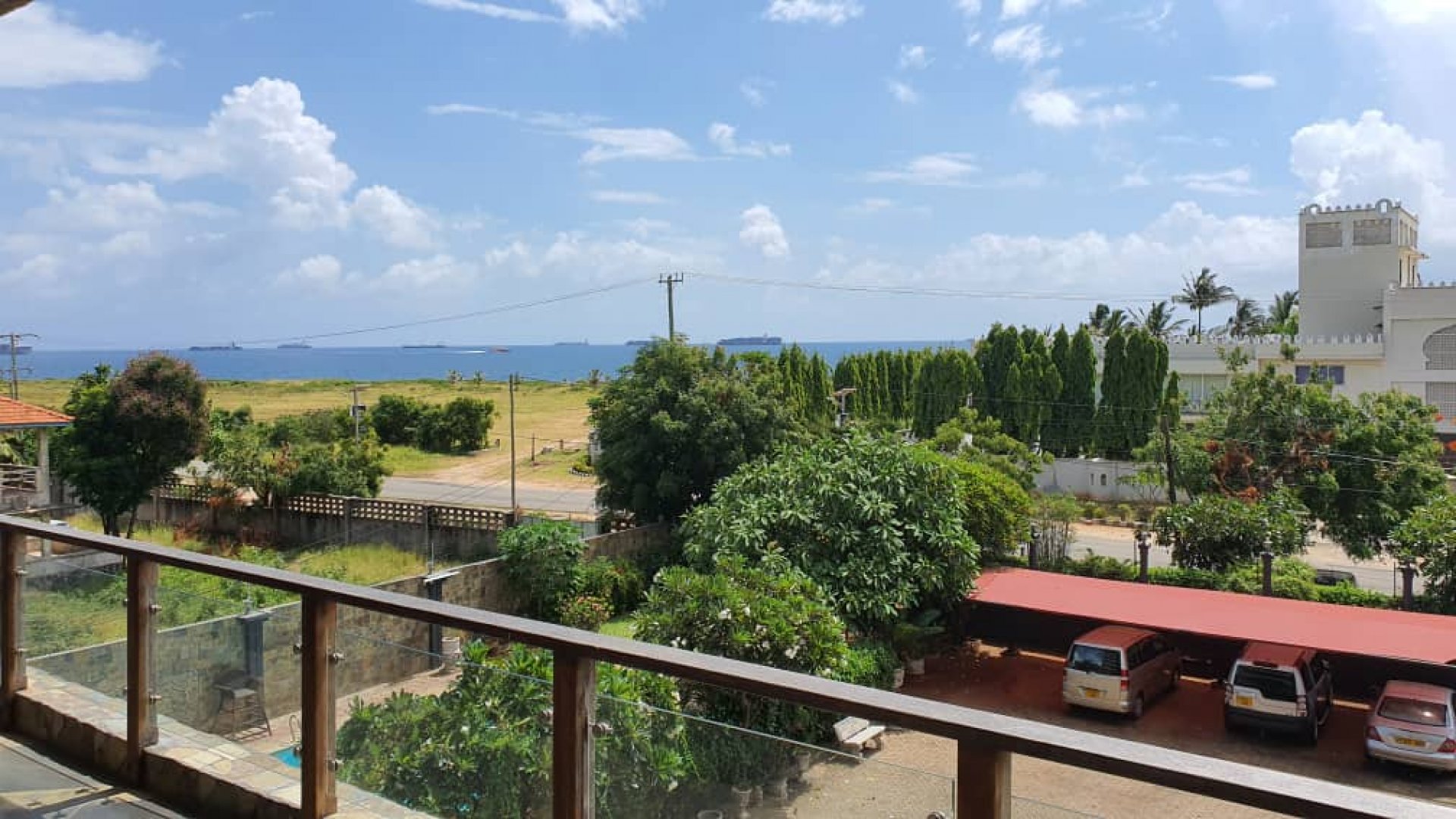 View from the Three Bedroom Ocean View Apartments in Dar es Saalam